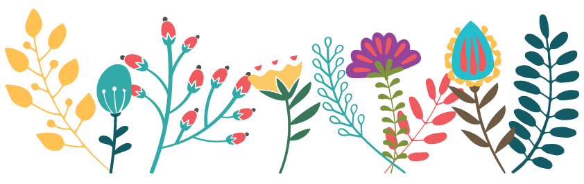 illustrated flowers